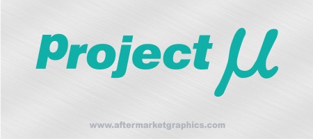 Project U (mu) Decals - Pair (2 pieces)